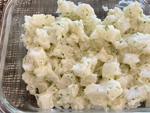 レンジで簡単♪じゃがいもじゃなくて長芋でポテサラ風